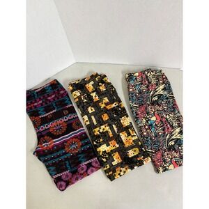 LuLaRoe Tall‎ & Curvy Leggings Three Print Bundle